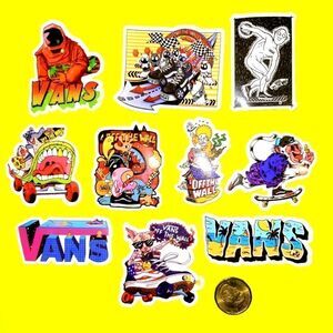 3/$20 Brand New 10x Vans Waterproof Stickers #4